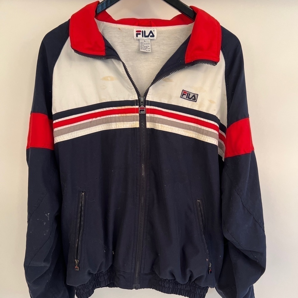 . Fila Red White and Blue Full Zip Jacket,‎ L​​